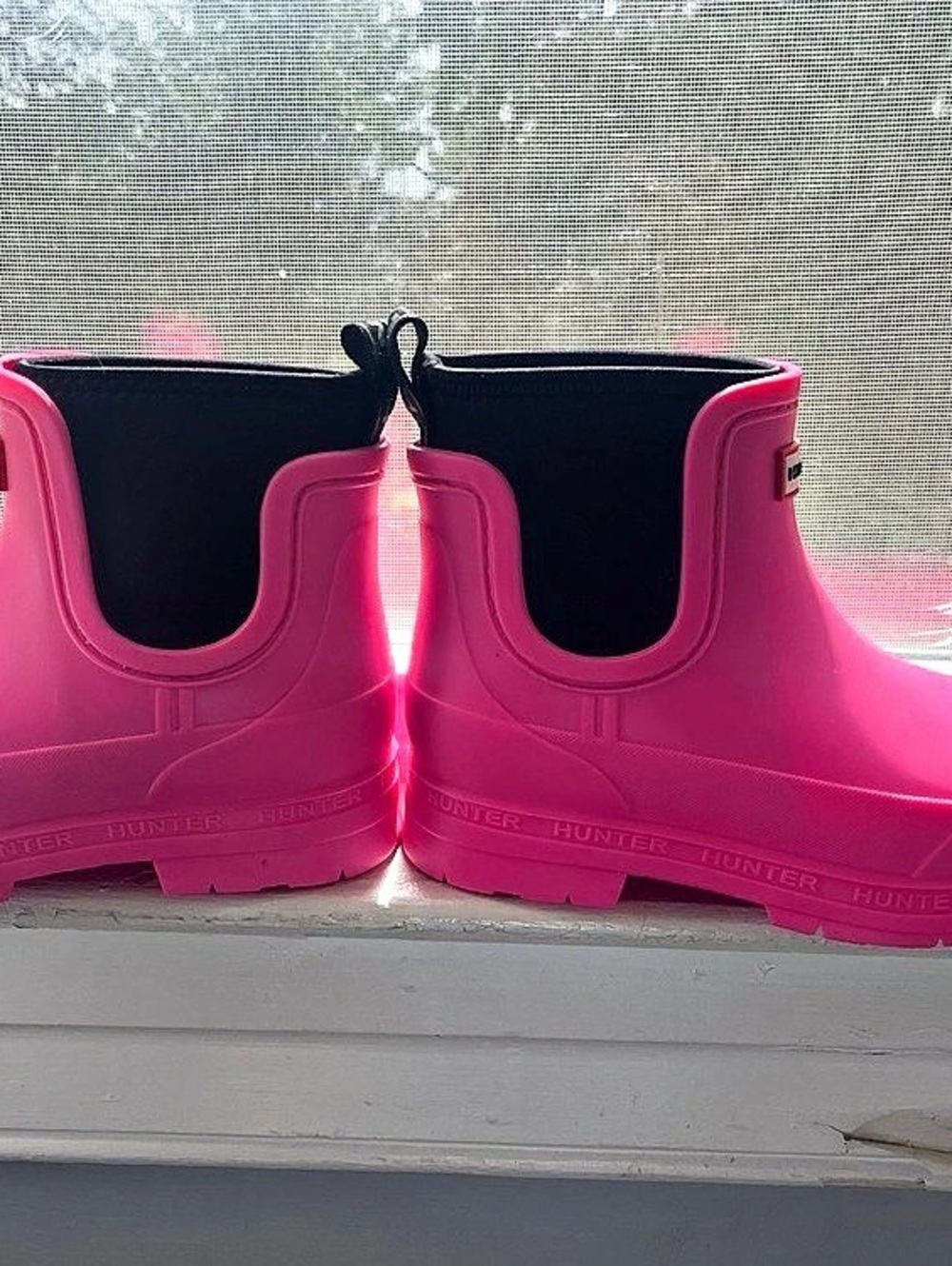 Hunter Play Chelsea Boots Hot Pink Rain Boots UK 3 / US 4 / EU 36